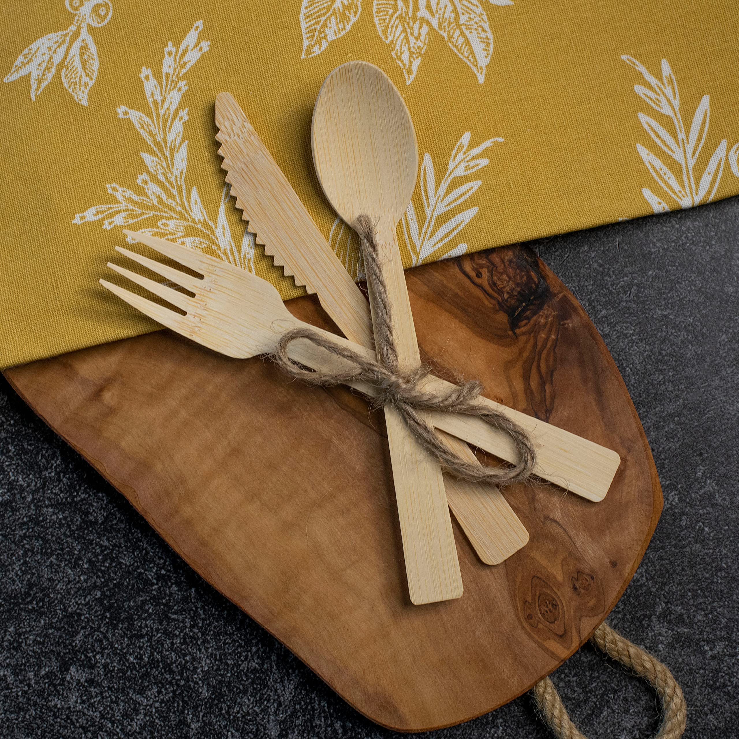 Compostable Bamboo Cutlery Set
