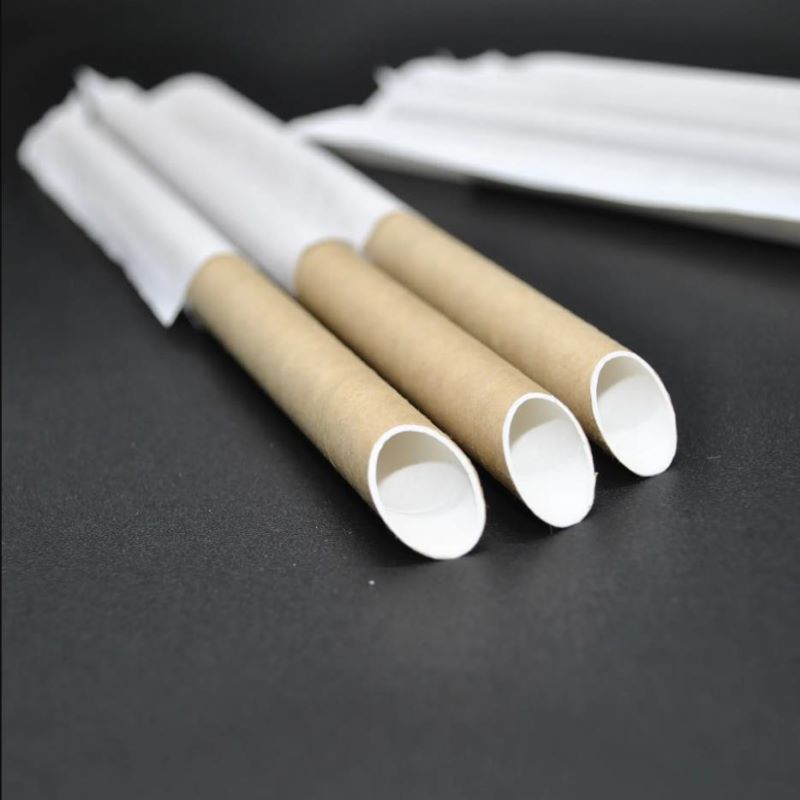 Compostable Wrapped Paper Straws