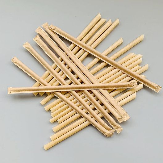 Compostable Wrapped Sugarcane Straws