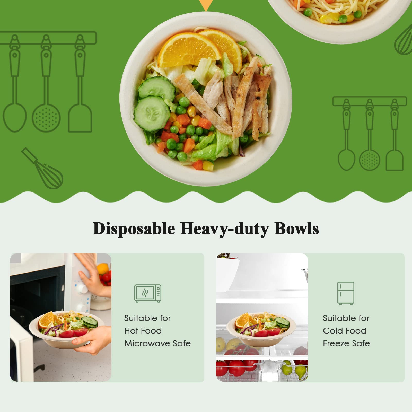 Biodegradable Sugarcane Bagasse Bowl