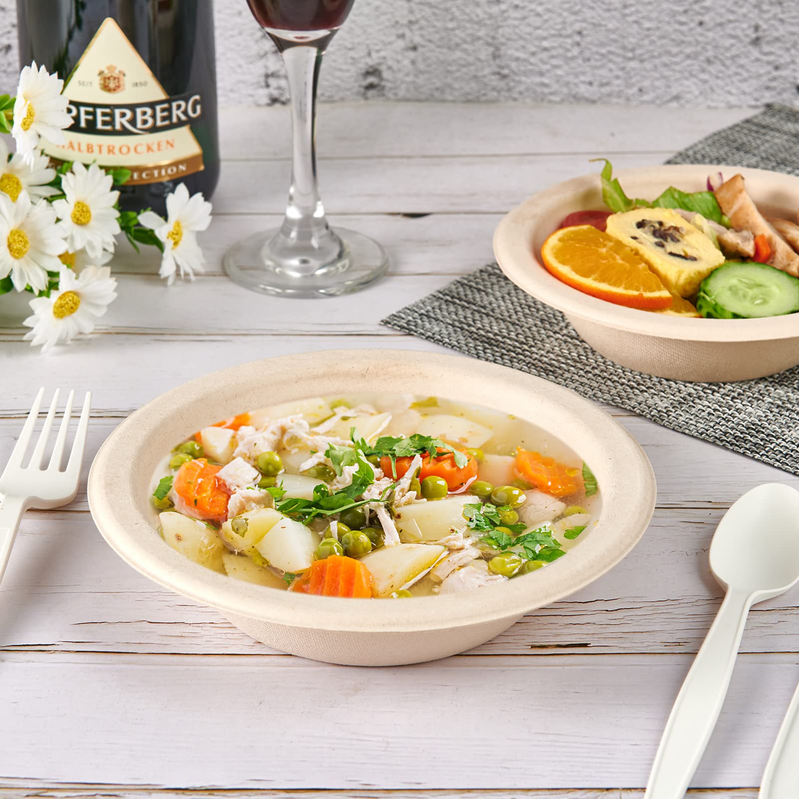 Biodegradable Sugarcane Bagasse Bowl