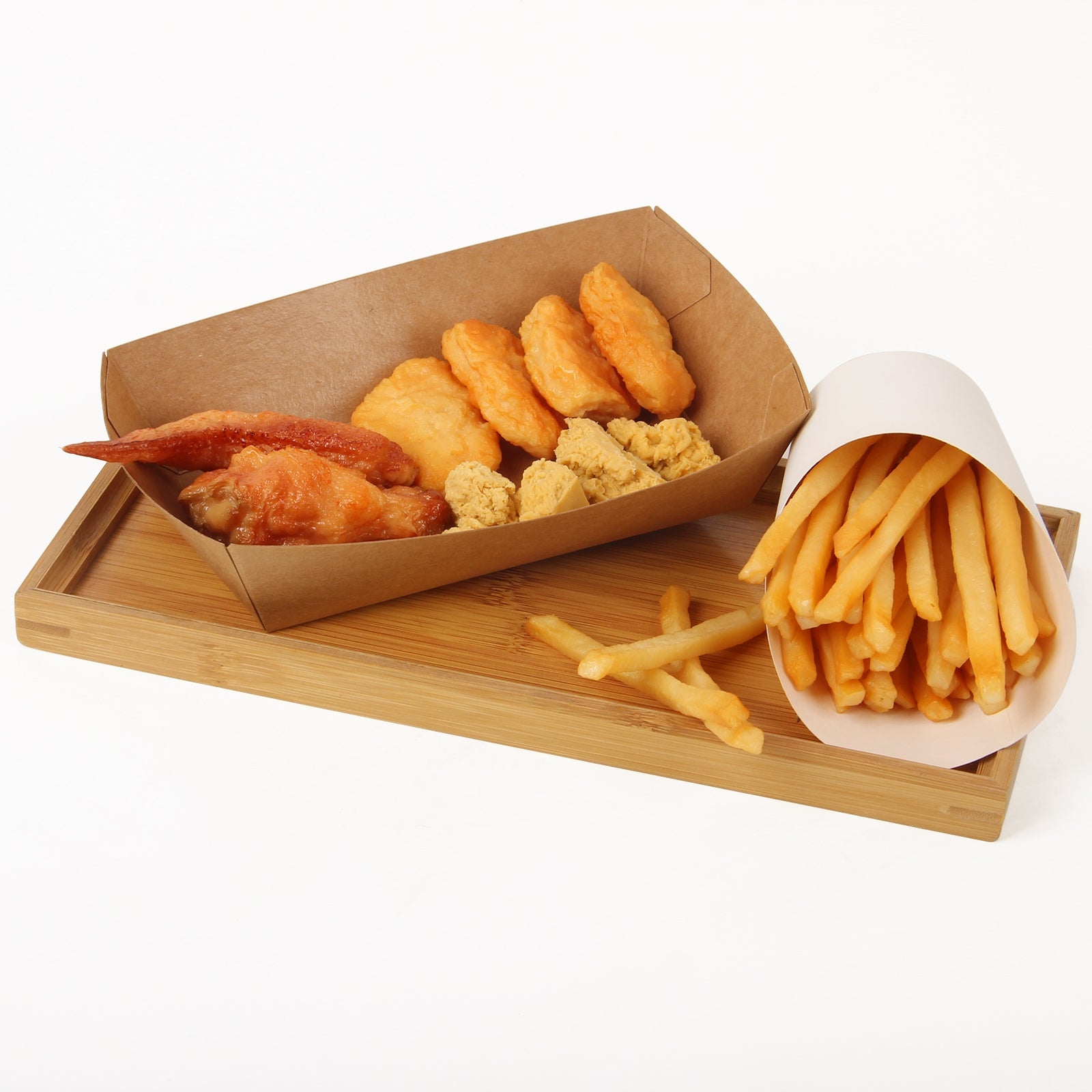 Biodegradable Fast Food Paper Fry Trays