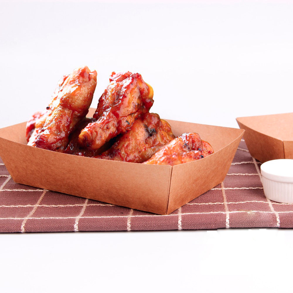 Biodegradable Fast Food Paper Fry Trays