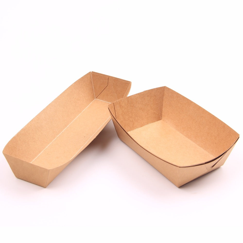 Biodegradable Fast Food Paper Fry Trays