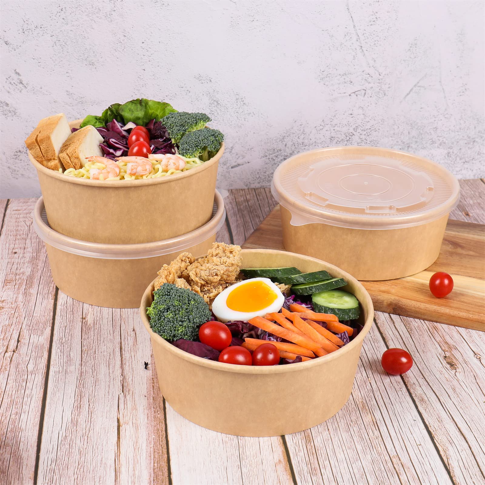 Biodegradable Disposable Bowls With Lids