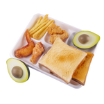 Compostable Rectangular Plates With Compartments