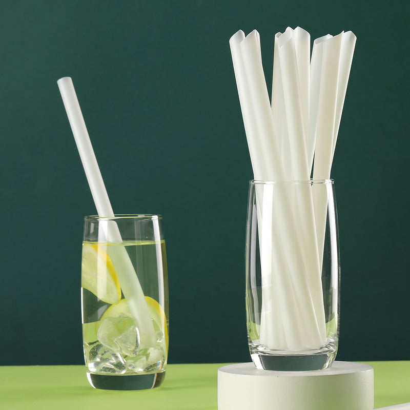 Biodegradable White Reusable Straws